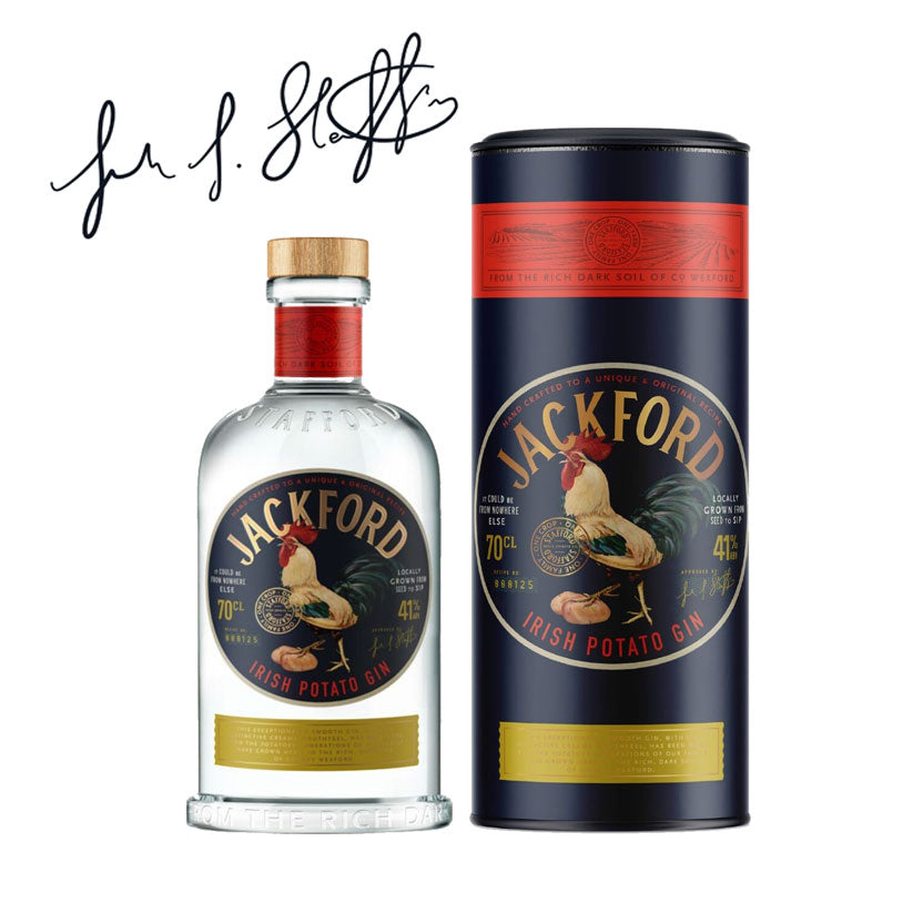 Jackford Irish Potato Gin 70cl & Bespoke Tube