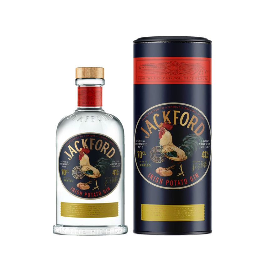 Jackford Irish Potato Gin 70cl & Bespoke Tube